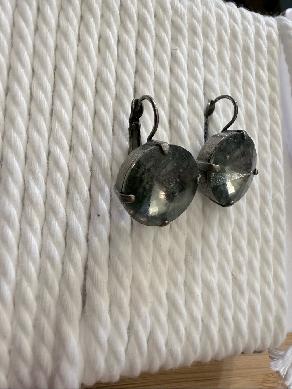Sabika Smoky Crystal Drop Earrings